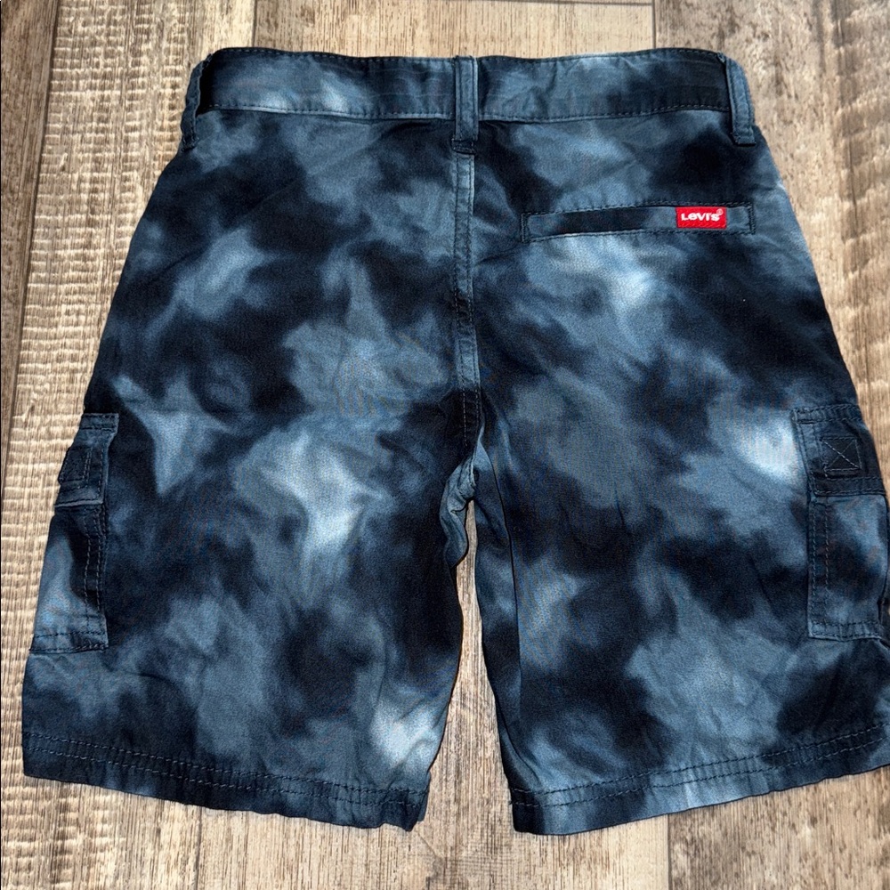 Levi's Black and Gray Cargo Shorts-size 8
